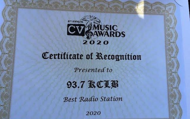 CV Weekly Readers Poll Voted KCLB Best Radio Station 2020
