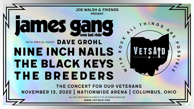 Joe Walsh’s 2022 VetsAid concert to feature James Gang reunion, Dave Grohl, NIN, The Black Keys & more