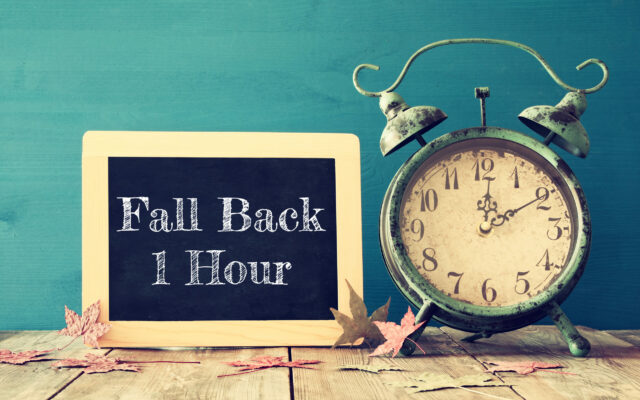 Clocks fall back this weekend